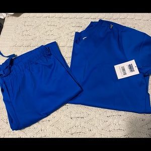 Royal blue / scrub set